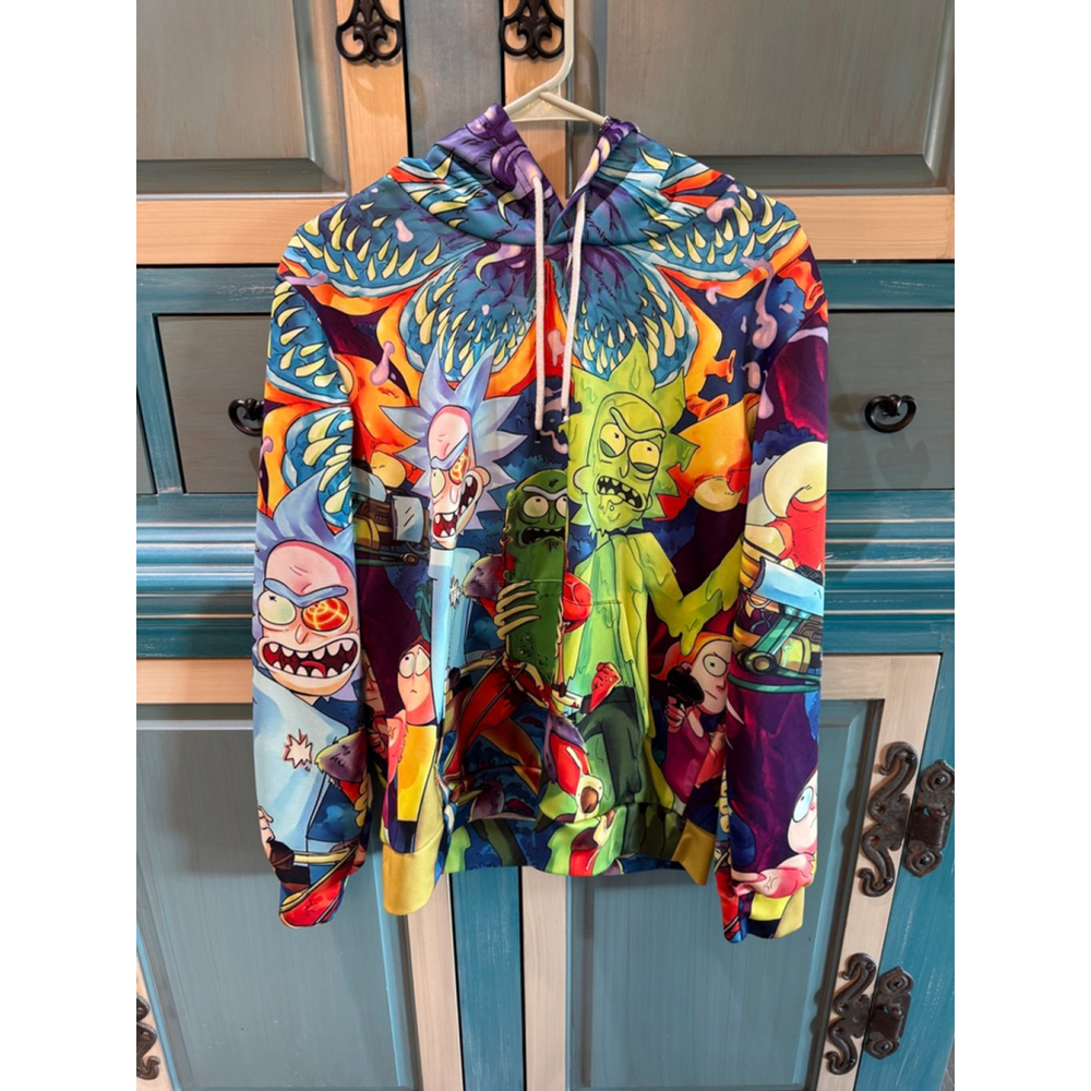 Unisex Unbranded Sweatshirt & Hoodie M Multi-color Rick and Morty Print